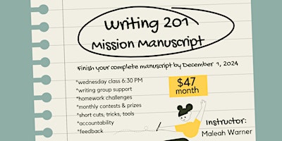 Writing 201: Mission Manuscript primary image