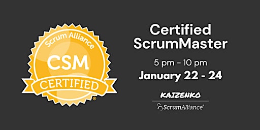 Certified Scrum Master Certification (CSM) primary image