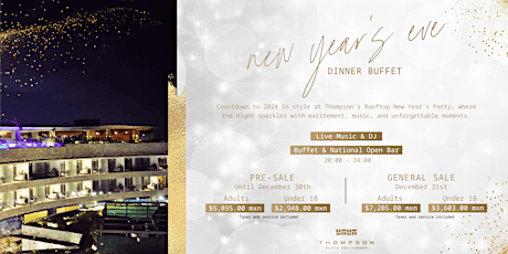 Imagen principal de New Year's Eve at Thompson Rooftop!