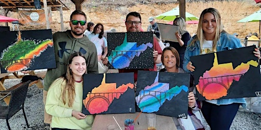 Imagem principal do evento Paint & Sip at The Lost Paddle - WV State Painting