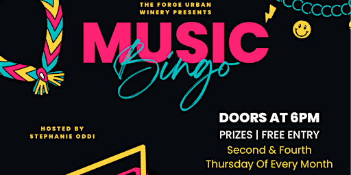 Music Bingo (Win Prizes & Other Surprises) at The Forge Urban Winery  primärbild