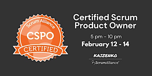 Certified Scrum Product Owner (CSPO) Training primary image