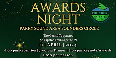 Parry Sound Area Founders  Circle Award Celebration primary image