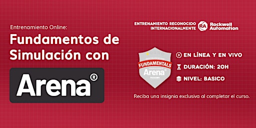 Primaire afbeelding van Entrenamiento online fundamentos de simulación con Arena: 22/04 - 26/04