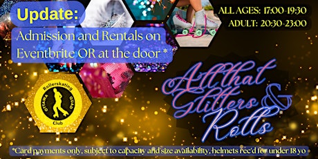 Imagen principal de All that Glitters & Rolls 2023 Roller Party - All Ages Session