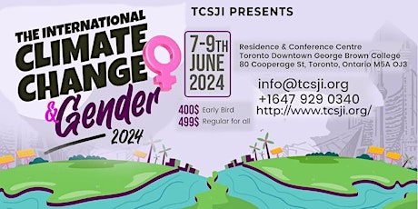 The International Conference on Climate Change and Gender 2024