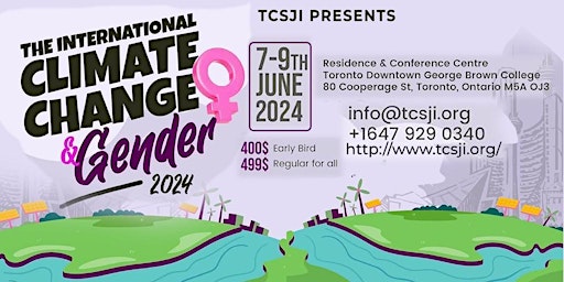 Image principale de The International Conference on Climate Change and Gender 2024