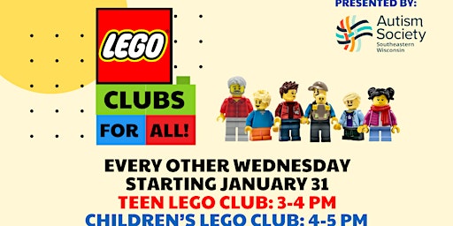 Hauptbild für 2024 Free Bi-monthly Teen LEGO  Club-Mukwonago (Ages 13-18)