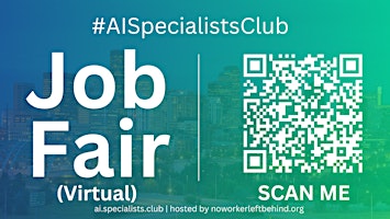 Imagen principal de #AISpecialists Virtual Job Fair / Career Expo Event #SanJose