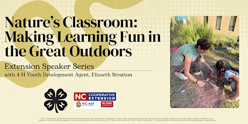 Imagem principal do evento Nature's Classroom: Making Learning Fun in the Great Outdoors