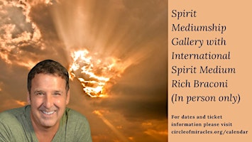Imagem principal do evento Spirit Mediumship Gallery with International Spirit Medium Rich Braconi