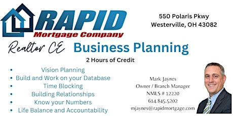 Business Planning CE with Rapid Mortgage primary image