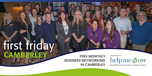 Hauptbild für First Friday Networking - Camberley, Surrey - Free Business Networking