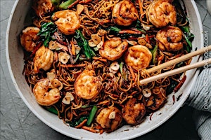 Primaire afbeelding van UBS IN PERSON Cooking Class: Vietnamese American Garlic Noodles & Shrimp