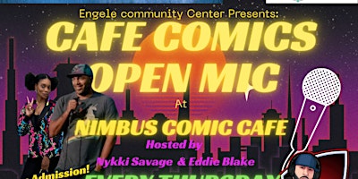 Primaire afbeelding van Cafe Comics Open Mic at Nimbus Comic Cafe