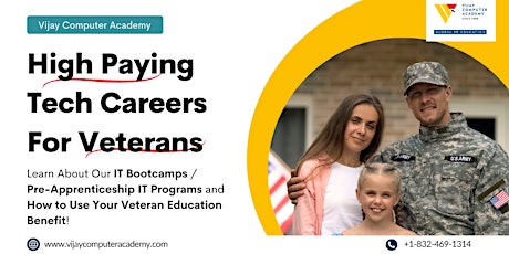 Imagen principal de High Paying Tech Careers For Veterans (Use Your Veteran Education Benefit)