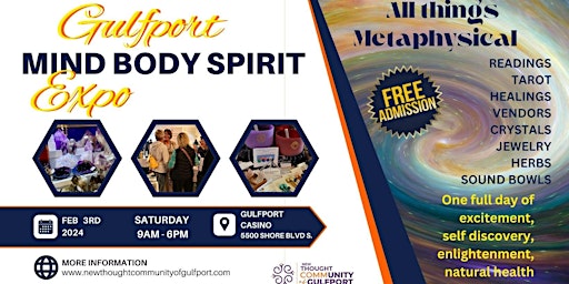 Image principale de Gulfport Mind Body Spirit Expo Florida's Largest Metaphysical Event