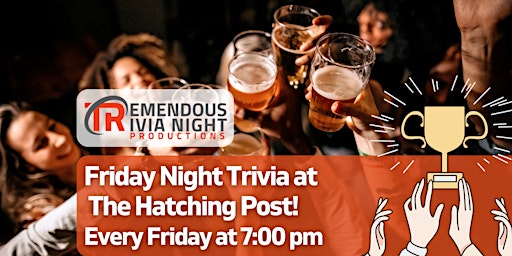 Primaire afbeelding van West Kelowna Friday Night Trivia at The Hatching Post!