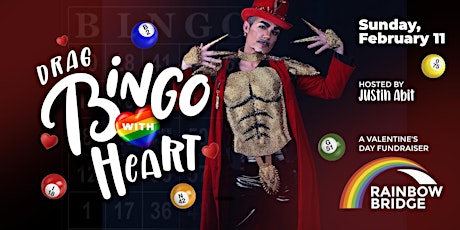 Hauptbild für Drag Bingo with Heart! A Valentine  fundraiser for Rainbow Refugee