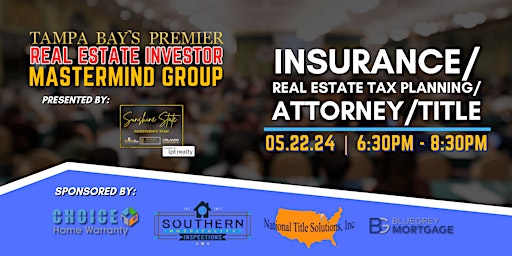 Imagem principal do evento Insurance/Real Estate Tax Planning/Attorney/Title