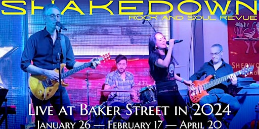 Primaire afbeelding van Shakedown Live at  Baker Street Pub & Grill - April