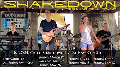 Shakedown Live at Hays City Store - October