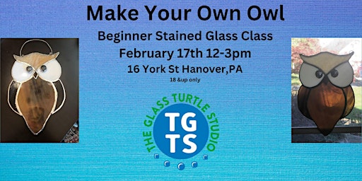 Make Your own Owl Beginner Stained Glass Class primary image