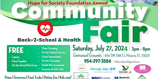 Imagem principal do evento Community Fair, Health and Back-to-School