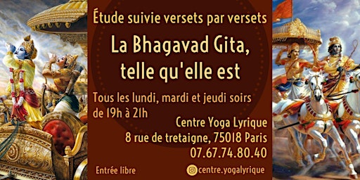 Image principale de Étude Bhagavad Gita