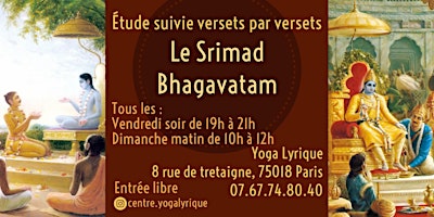 Imagem principal do evento Étude du Srimad Bhagavatam