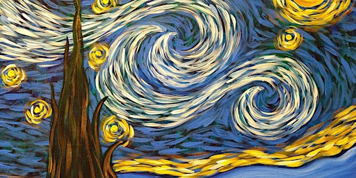 Immagine principale di Simply A Starry Night - Paint and Sip by Classpop!™ 