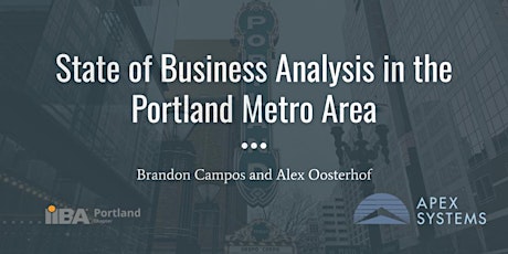 State of Business Analysis in Portland Metro Area primary image
