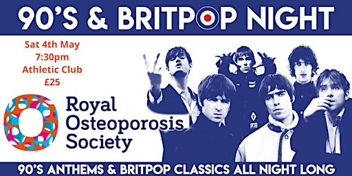 Primaire afbeelding van 90's Britpop for Osteoporosis