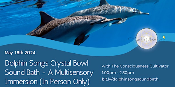Dolphin Songs Crystal Bowl Sound Bath - A Multisensory Immersion -In Person