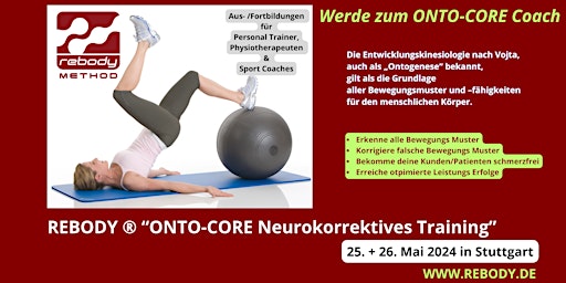 REBODY  “ONTO-CORE Neurokorrektives Training” Fortbildung primary image