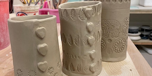 Imagem principal do evento Make Your Own Stamped Clay Cup or Planter