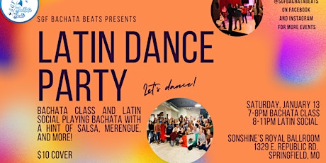 Latin Dance Party with Bachata Class primary image