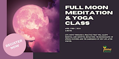 Primaire afbeelding van Meditation & Yoga Class (FullMoon)