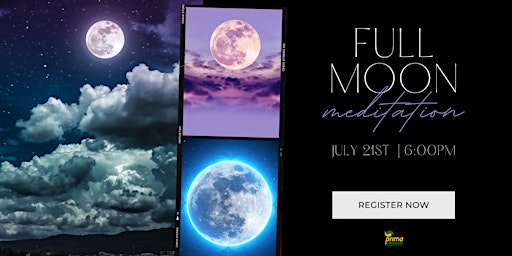 Imagem principal do evento Full Moon Meditation Class - Release Anxiety and Stress