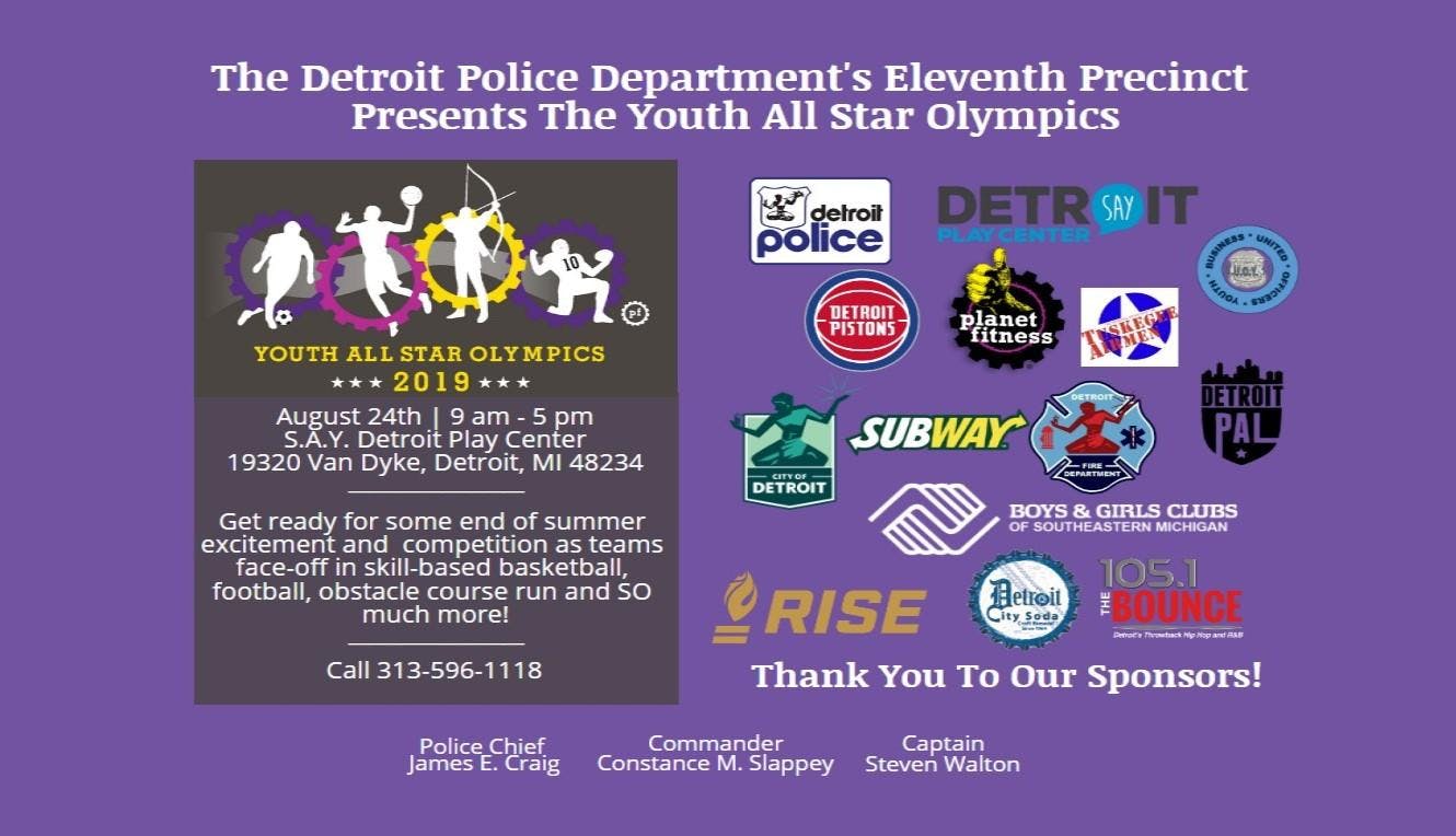 The Detroit Police Department's 11th Precinct Youth All Star Olympic Games