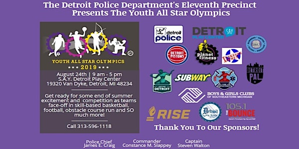 The Detroit Police Department's 11th Precinct Youth All Star Olympic Games