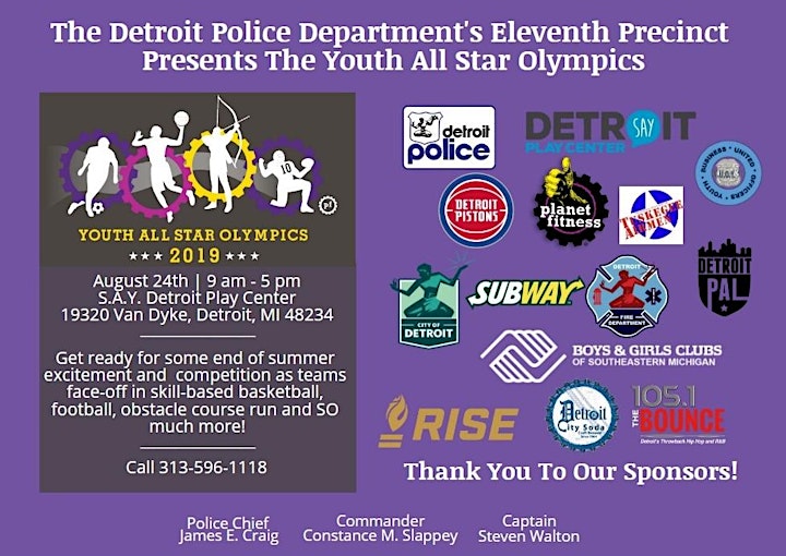 The Detroit Police Department's 11th Precinct Youth All Star Olympic Games image