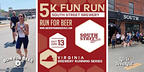 5k Beer Run x South Street Brewery | 2024 Virginia Brewery Running Series