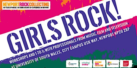 Girls Rock! Free Songwriting day for girls aged 8 to 13 years in Newport. primary image