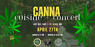 Imagem principal do evento Canna Cuisine + Concert at Lost Hill Lake