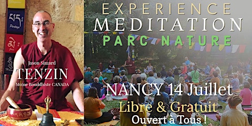 Imagem principal do evento NANCY | Méditation Nature | Moine Bouddhiste Canadien (GRATUIT)
