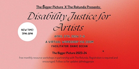 Disability Justice for Artists