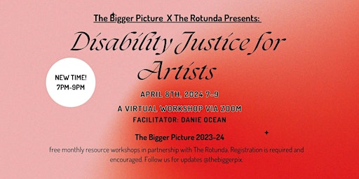 Disability Justice for Artists primary image