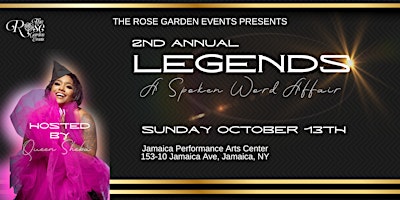 Image principale de 2nd Annual LEGENDS: A Spoken Word Affair