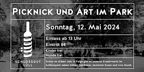 Picknick und Art im Park